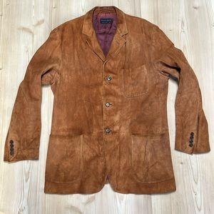 Tommy Hilfiger Italian Suede Blazer Jacket(Authentic Suede/Leather)